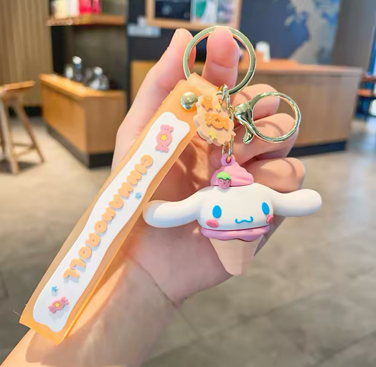 Cartoon Rubber Keychain