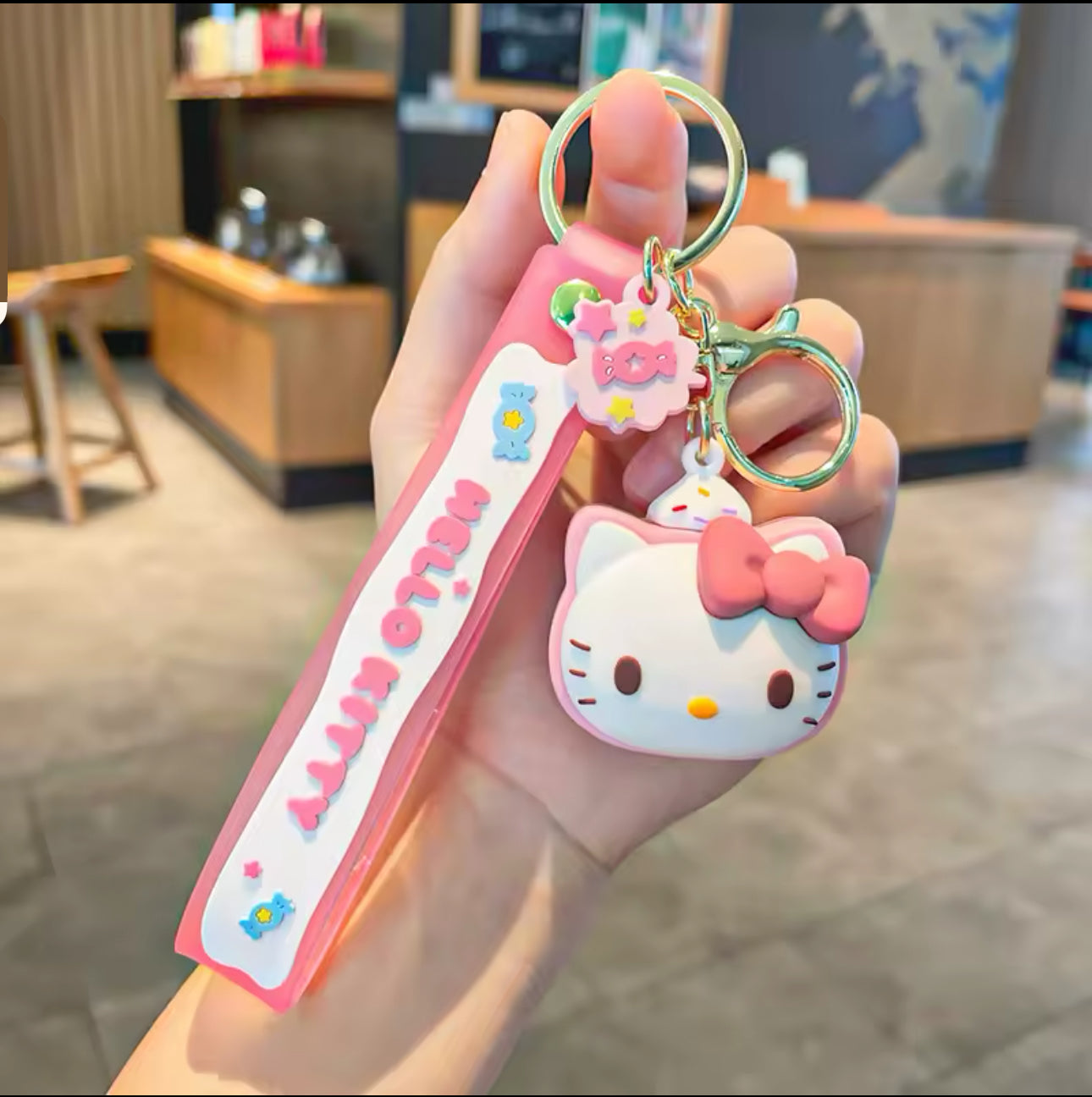 Cartoon Rubber Keychain