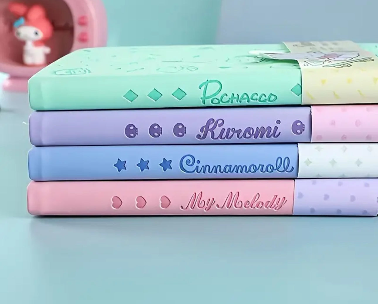 Embossed notebooks
