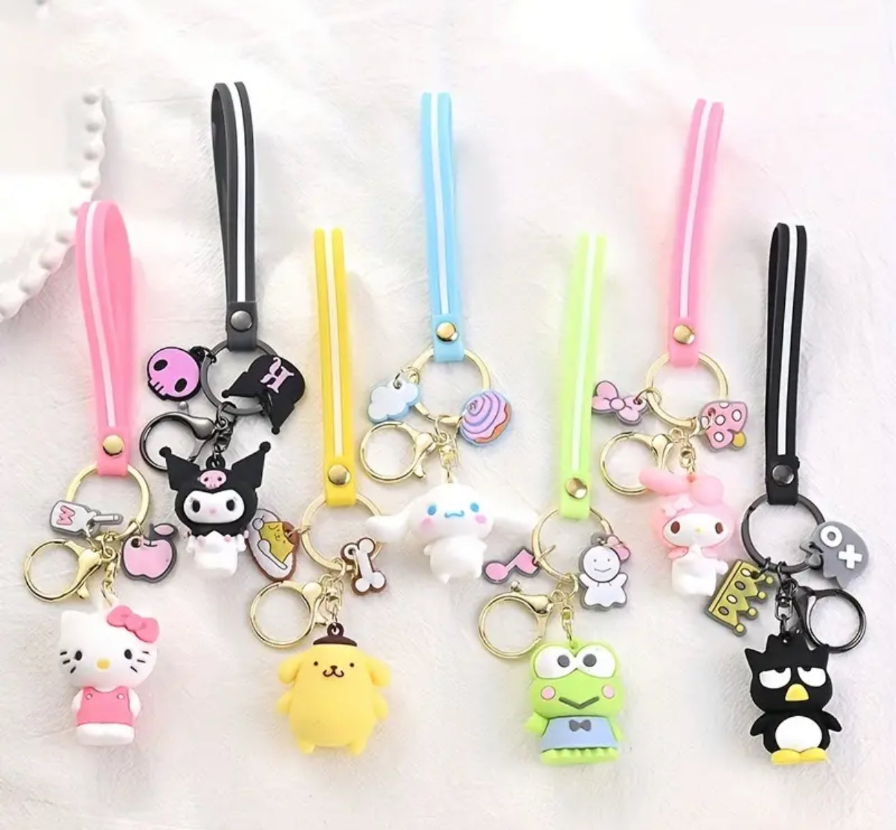 Cartoon Rubber Keychain
