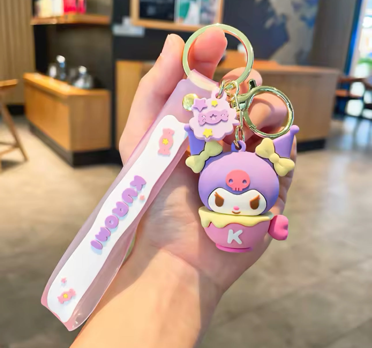 Cartoon Rubber Keychain