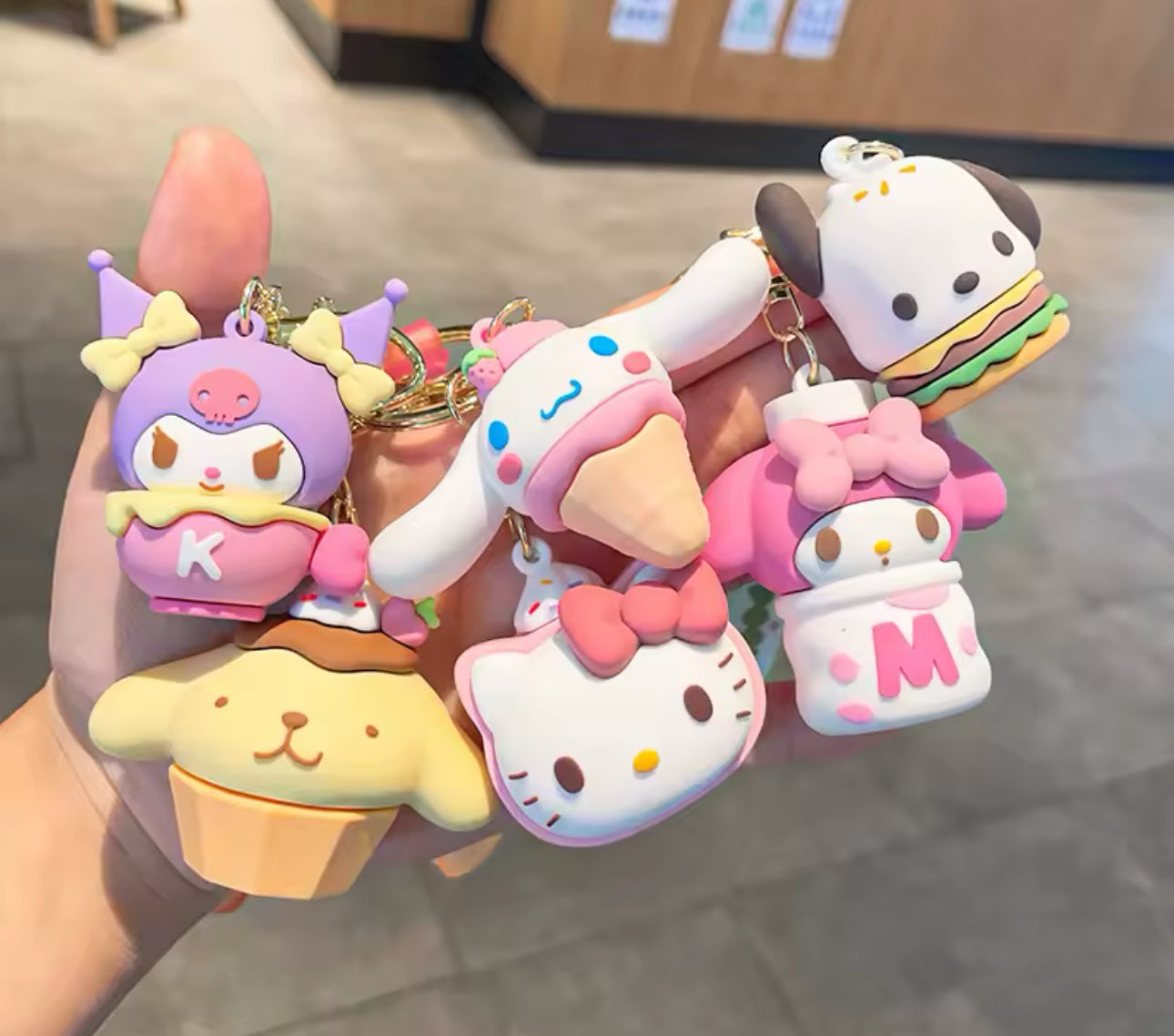 Cartoon Rubber Keychain