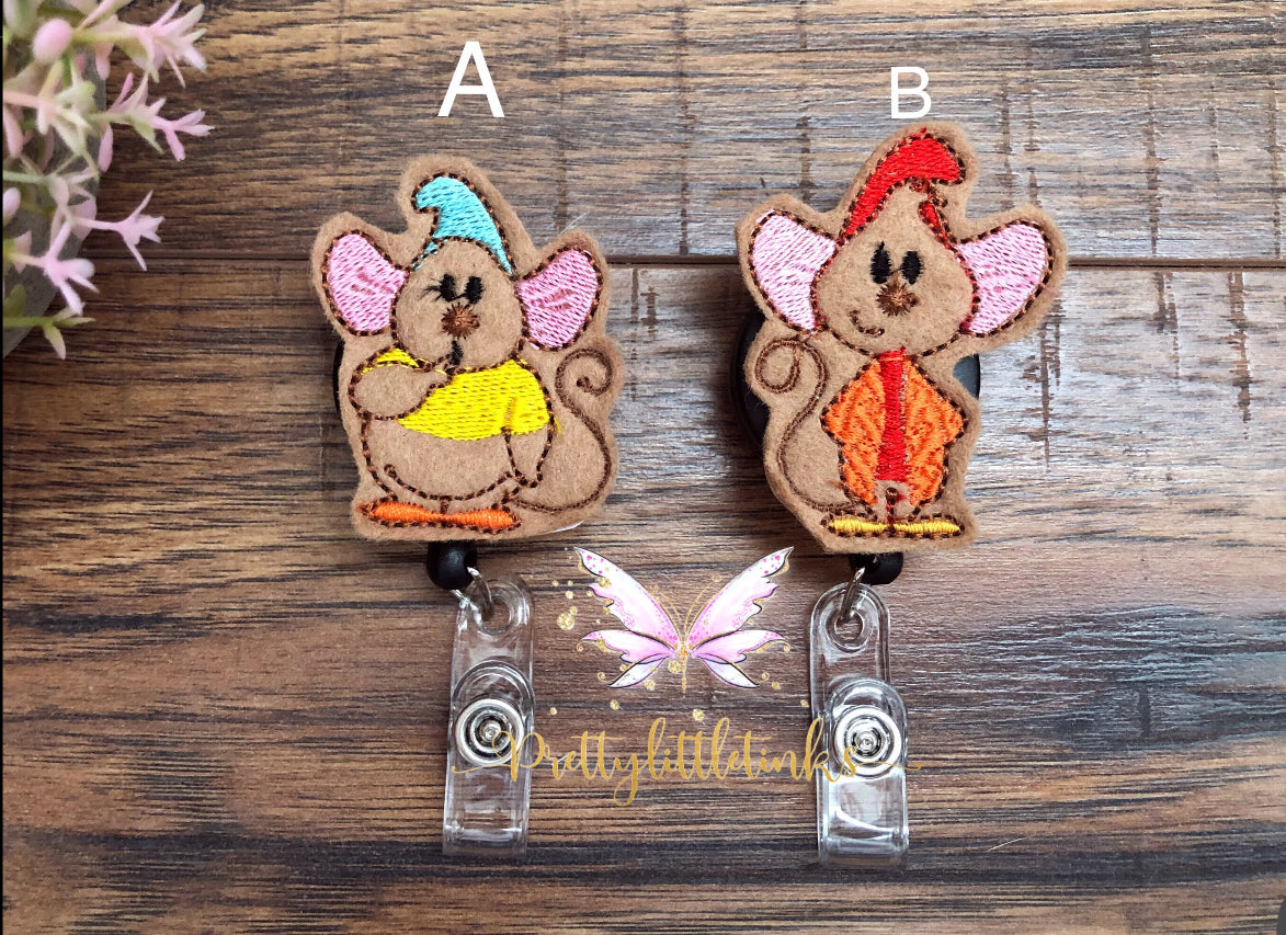 Mouse badge reels