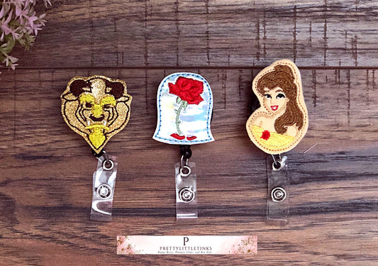 Beast and Beauty badge reels