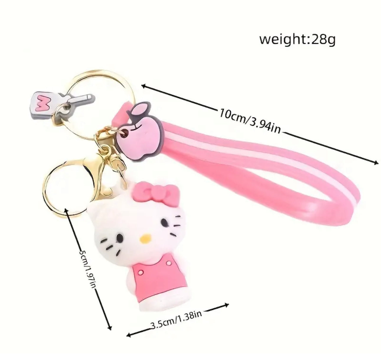 Cartoon Rubber Keychain