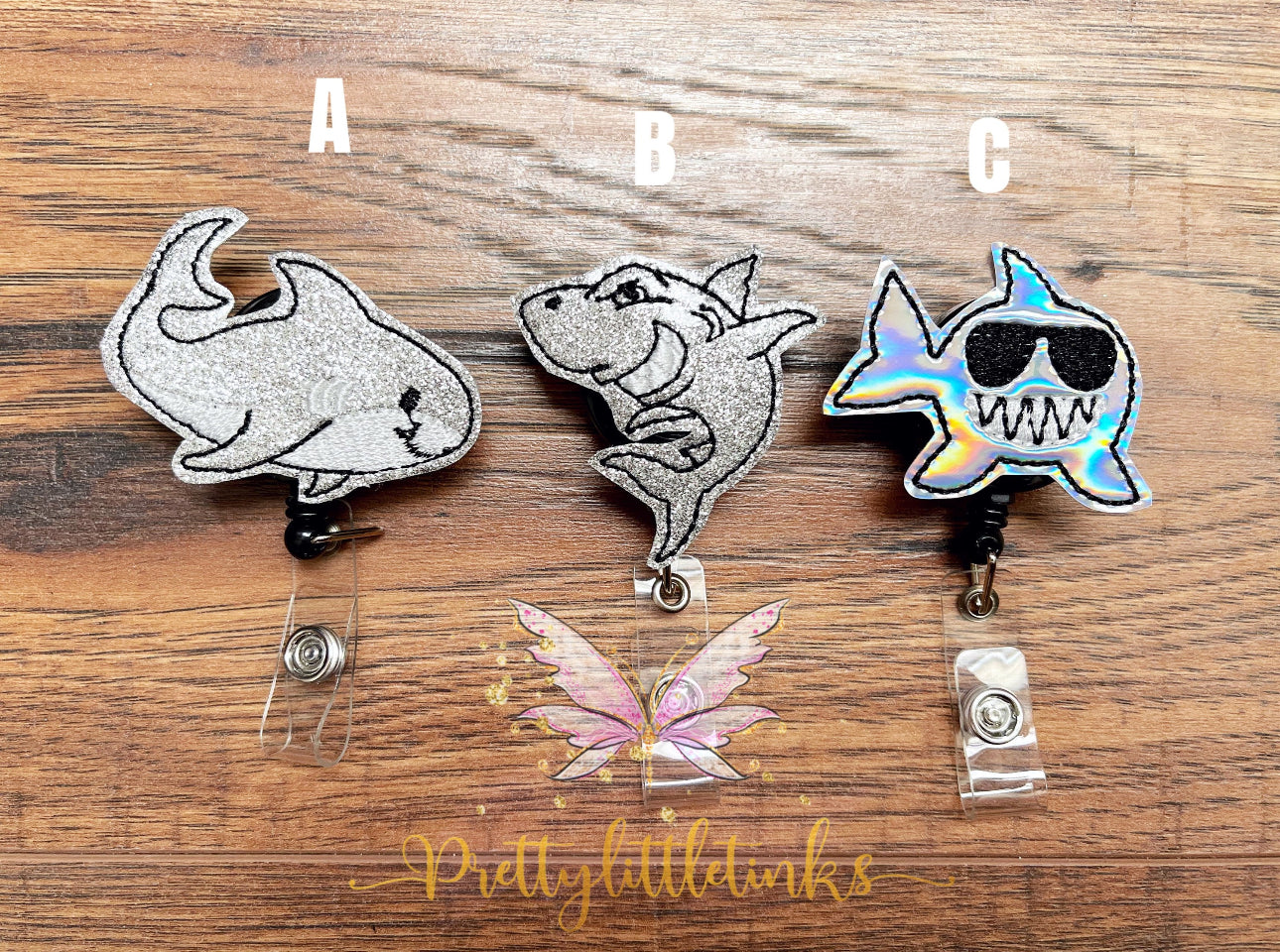 Shark badge reels