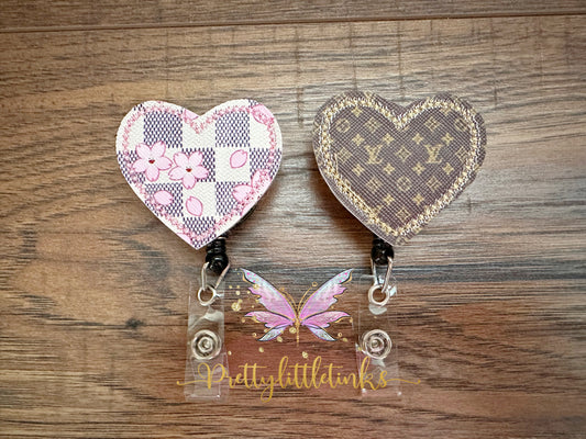 heart badge reels
