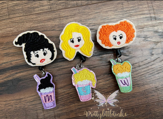 Witches drink badge reel